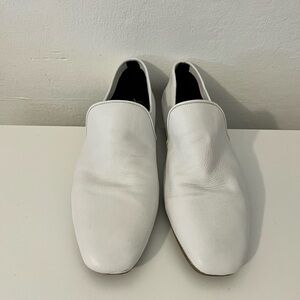 Aquatalia White Leather Loafer
